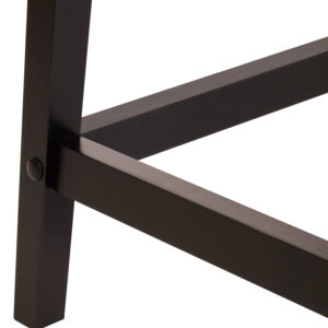 Heritage One Drawer Black Wood Finish Side Table