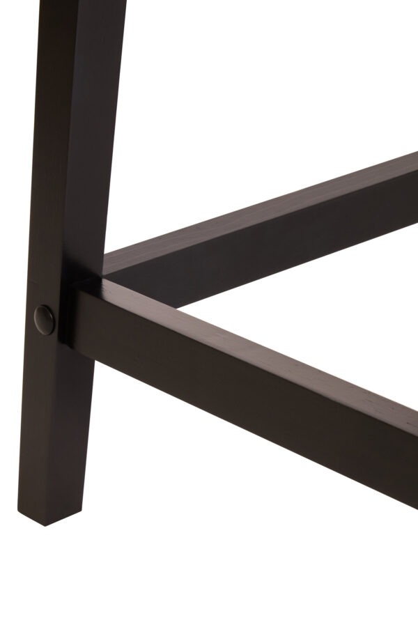 Heritage One Drawer Black Wood Finish Side Table