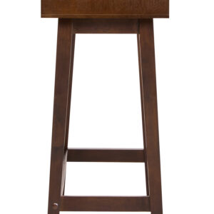 Heritage Two Drawer Walnut Finish Wood Console Table