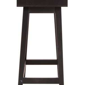 Heritage Two Drawer Black Wood Finish Console Table