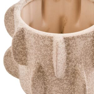 Sidra Small Cream Textured Planter