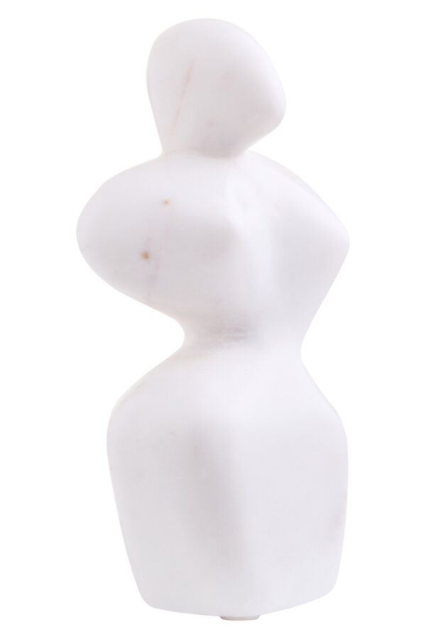 Savio White Marble Abstract Sculpture