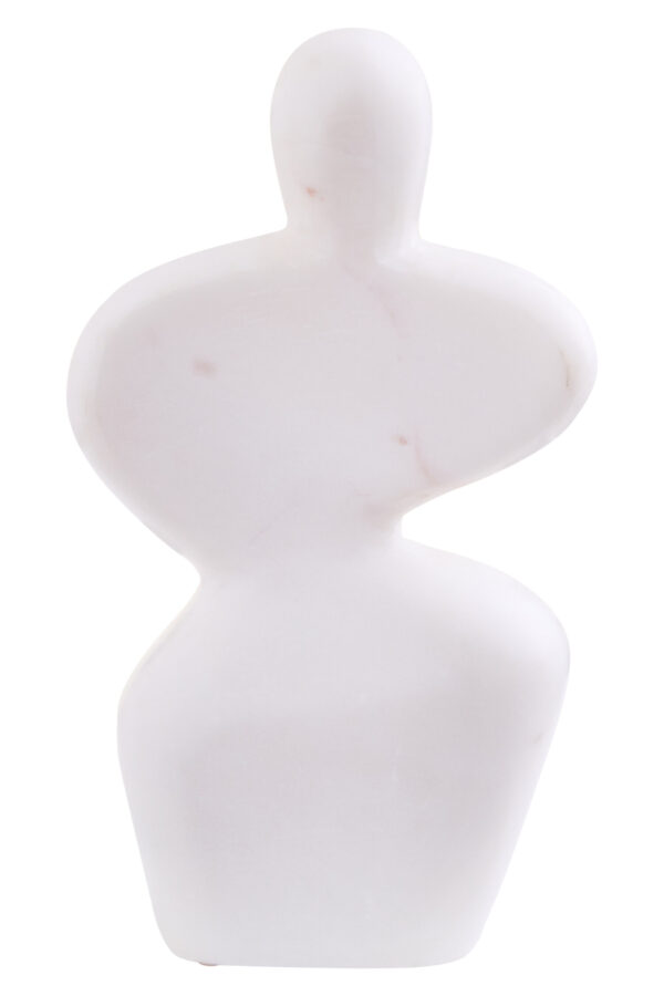 Savio White Marble Abstract Sculpture