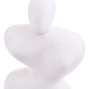 Savio White Marble Abstract Sculpture