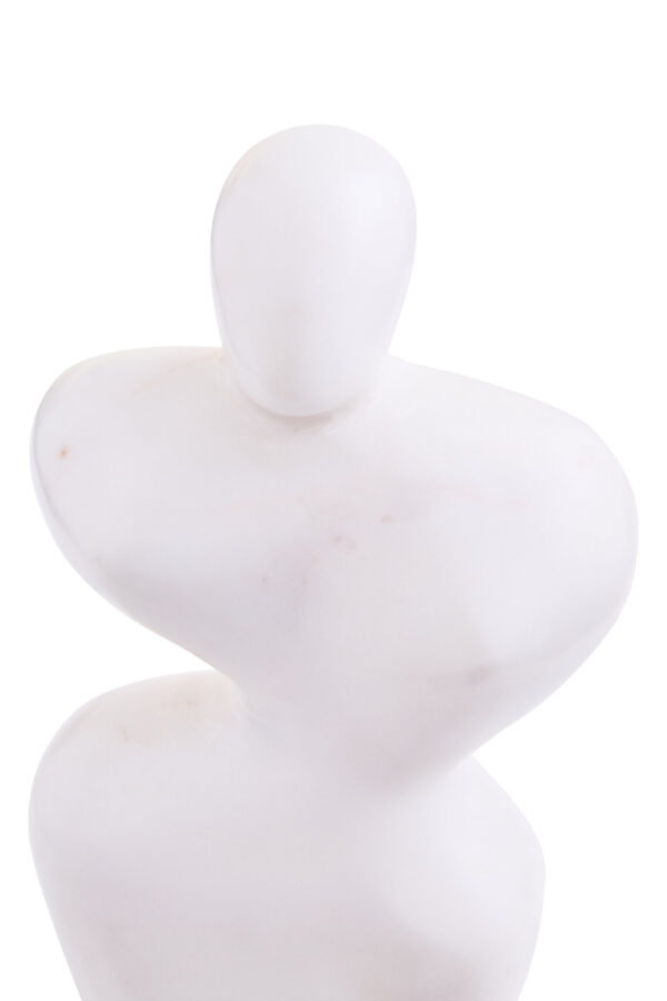 Savio White Marble Abstract Sculpture