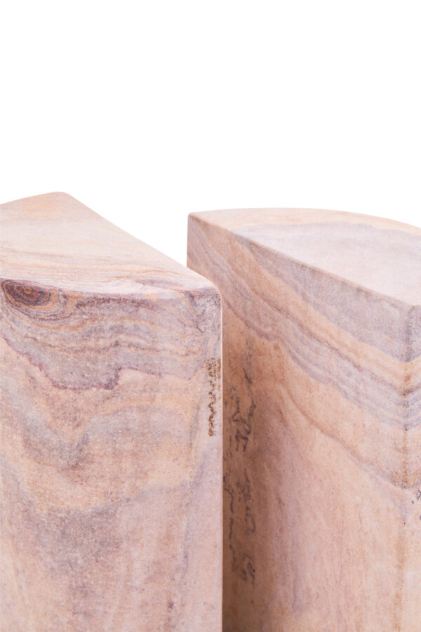 Pietra Set of Two Rainbow Sandstone Bookends