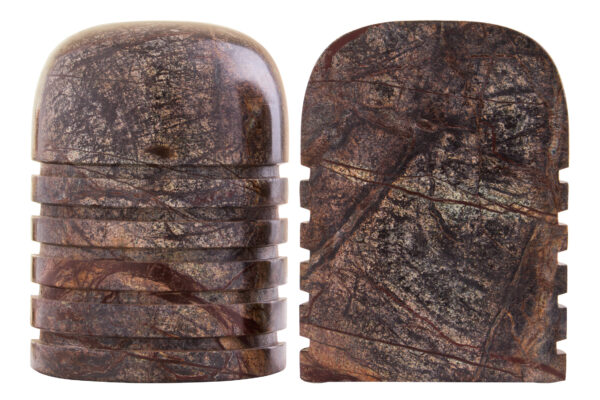 Fazio Set of Two Forest Green Marble Bookends