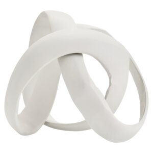 Prato Ivory Finish Knot Sculpture