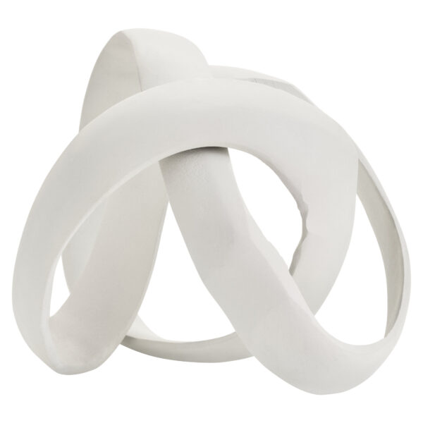Prato Ivory Finish Knot Sculpture