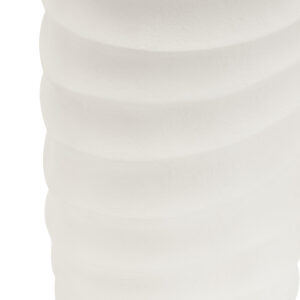 Mira Large Ivory Finish Rippled Vase