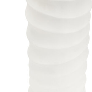Mira Small Ivory Finish Rippled Vase