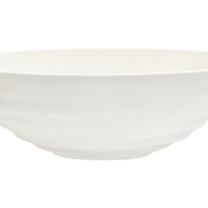Mira Ivory Finish Rippled Bowl