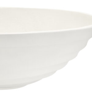 Mira Ivory Finish Rippled Bowl