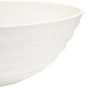 Mira Ivory Finish Rippled Bowl