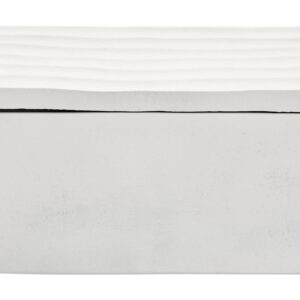 Mira Large Ivory Finish Rippled Box