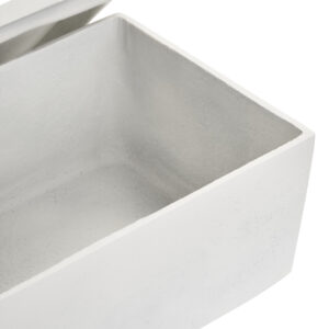 Mira Large Ivory Finish Rippled Box