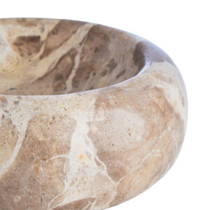 Santino Chocolate Marble Trinket Bowl