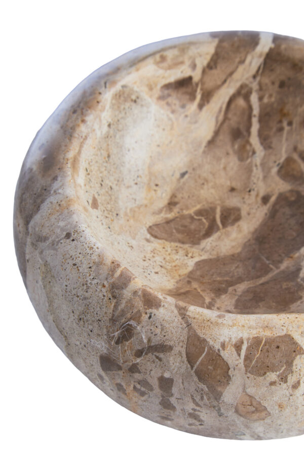 Santino Chocolate Marble Trinket Bowl