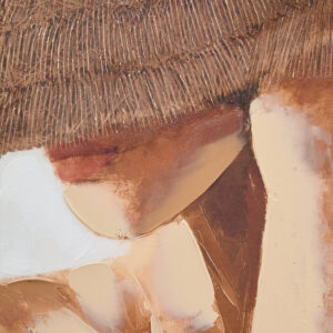 Astratto Textured Wall Art with Lady In The Straw Hat