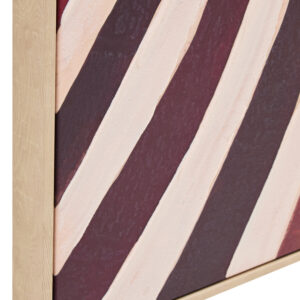 Astratto Textured Wall Art with Lady In The Stripe Dress