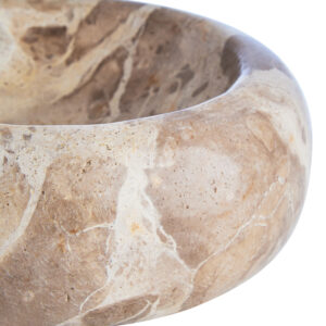 Santino Chocolate Marble Trinket Bowl