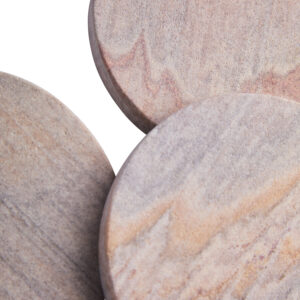 Pietra Set of Four Rainbow Sandstone Coasters