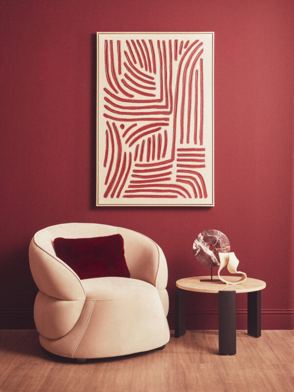 Prato Small Cream Abstract Swirl Sculpture