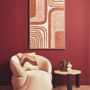 Santino Chocolate Marble Abstract Sculpture