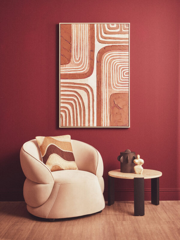 Santino Chocolate Marble Abstract Sculpture
