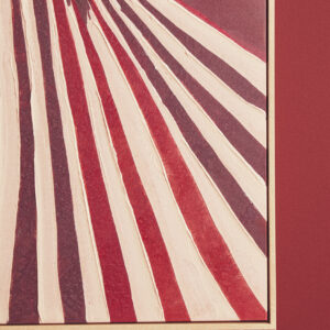 Astratto Textured Wall Art with Lady In The Stripe Dress