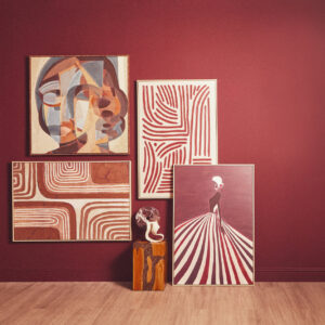 Astratto Textured Linear Abstract Wall Art