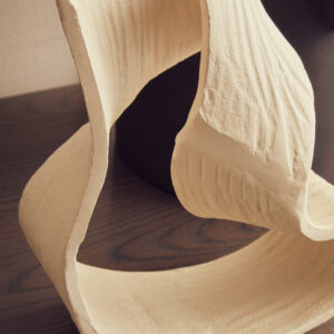 Prato Small Cream Abstract Swirl Sculpture