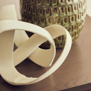 Prato Ivory Finish Knot Sculpture