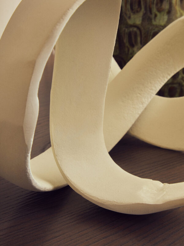 Prato Ivory Finish Knot Sculpture