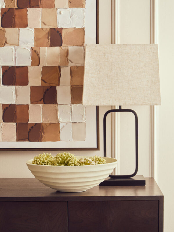 Mira Ivory Finish Rippled Bowl