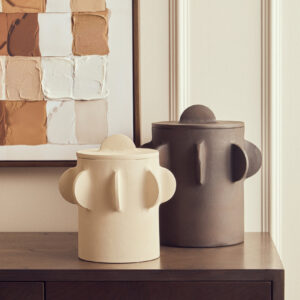 Prato Small Round Textured Cream Box