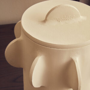 Prato Small Round Textured Cream Box