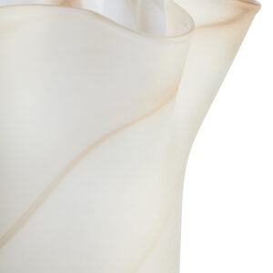 Galene Fluted Natural Glass Vase