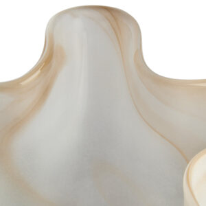 Galene Fluted Natural Glass Vase