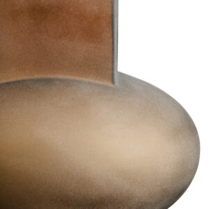 Gabi Small Opaque Brown Glass Vase
