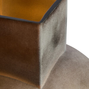 Gabi Small Opaque Brown Glass Vase