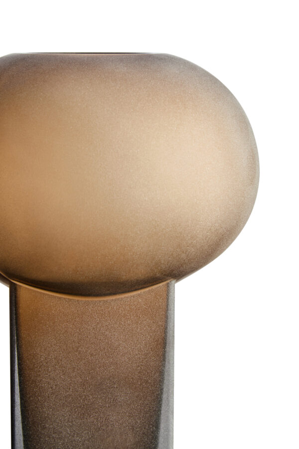 Gabi Large Opaque Brown Glass Vase