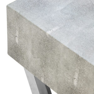 Cardona Two Drawer Grey Shagreen Effect Console Table
