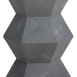 Cardona Blue Shagreen Effect Side Table