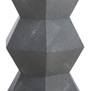 Cardona Blue Shagreen Effect Side Table