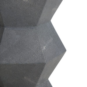 Cardona Blue Shagreen Effect Side Table