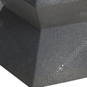 Cardona Blue Shagreen Effect Side Table