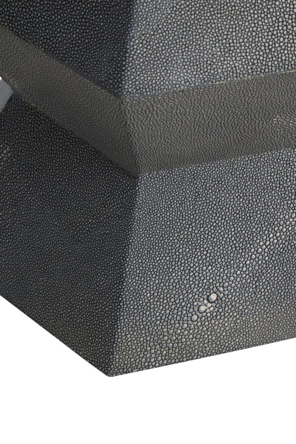Cardona Blue Shagreen Effect Side Table