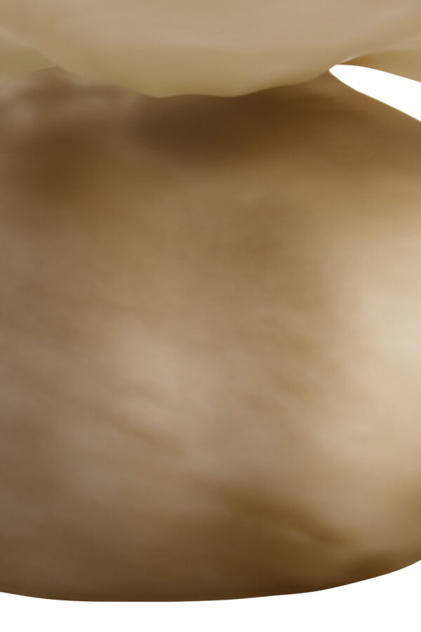 Galene Fluted Natural Glass Pedestal Bowl