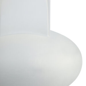 Gabi Small Opaque White Glass Vase